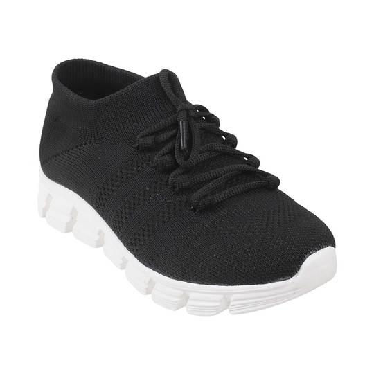 Walkway Black Casual Sneakers