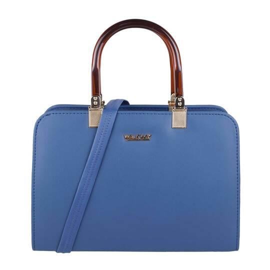 Walkway Women Blue Satchel Bag