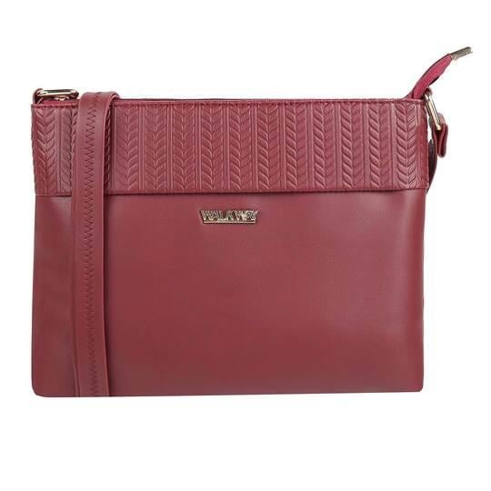 Walkway Women Maroon Sling Bag