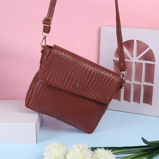 Walkway Women Maroon Sling Bag