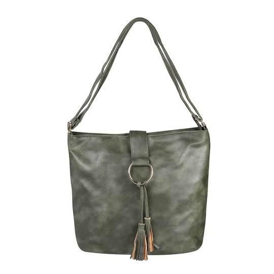 Walkway Green Womens Bags Zip Top Sling