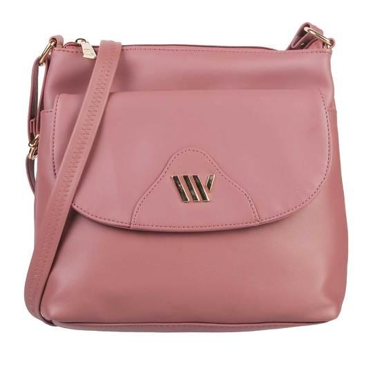 Walkway Pink Womens Bags Zip Top Sling
