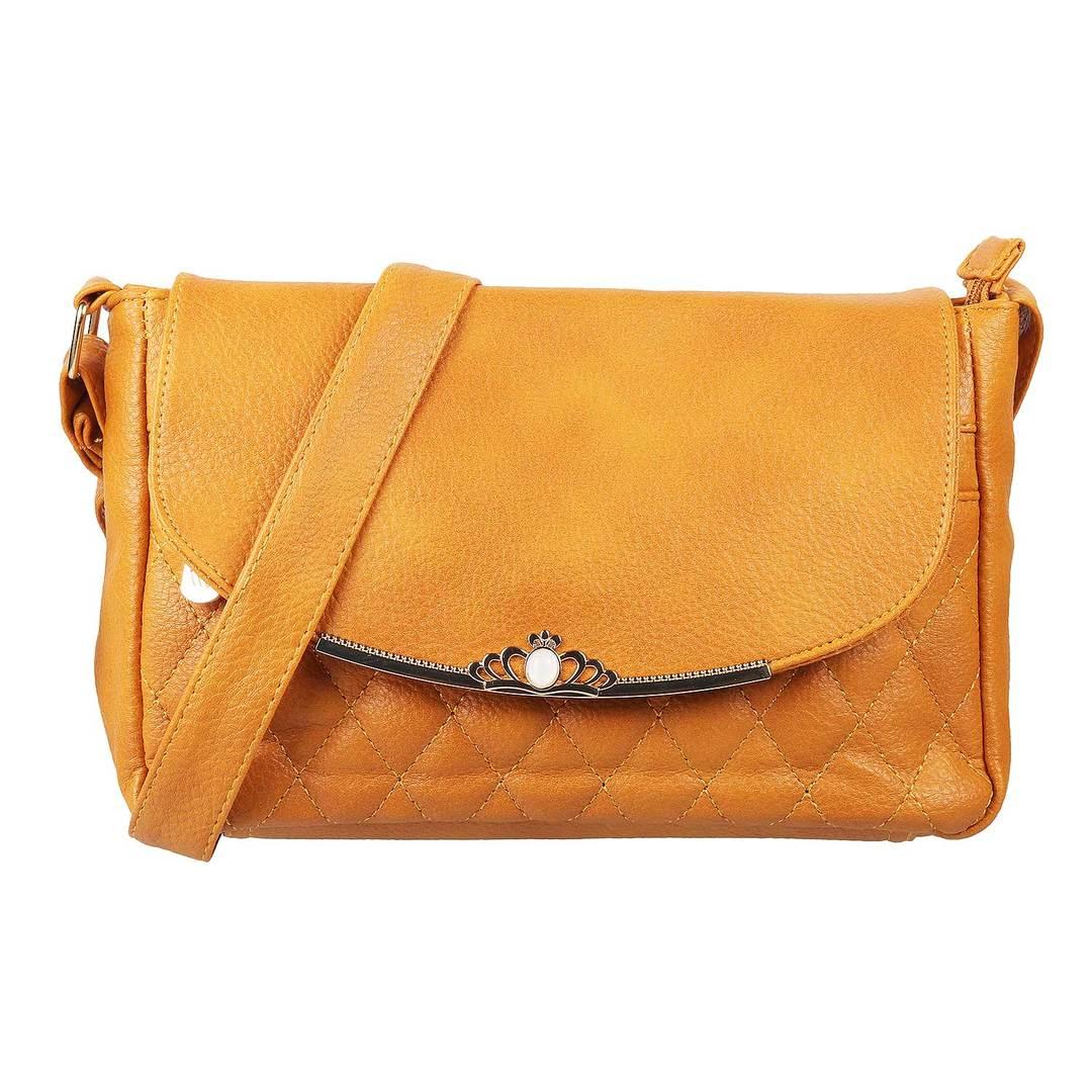 Mustard yellow cheap sling bag