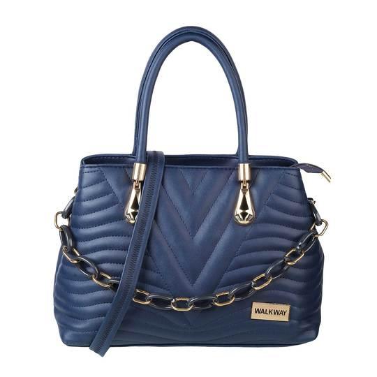 Walkway Women Navy-Blue Satchel Bag