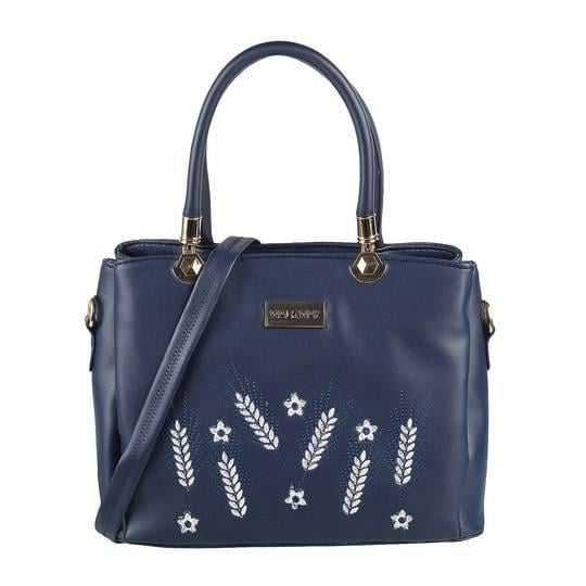 Navy-Blue Women Satchel Bag