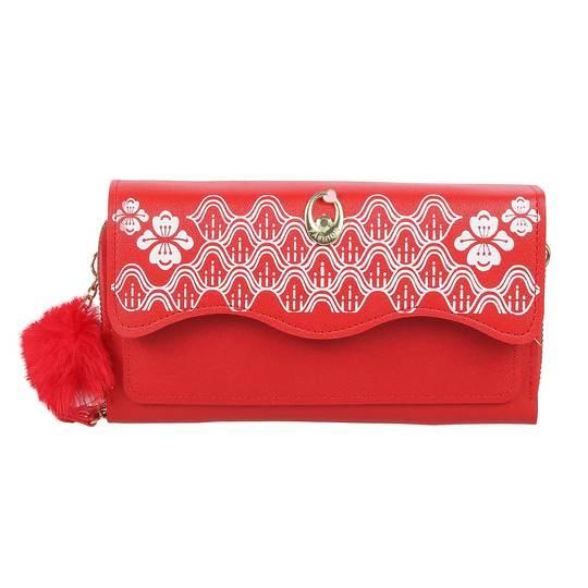 Walkway Red Womens Wallets Clutches